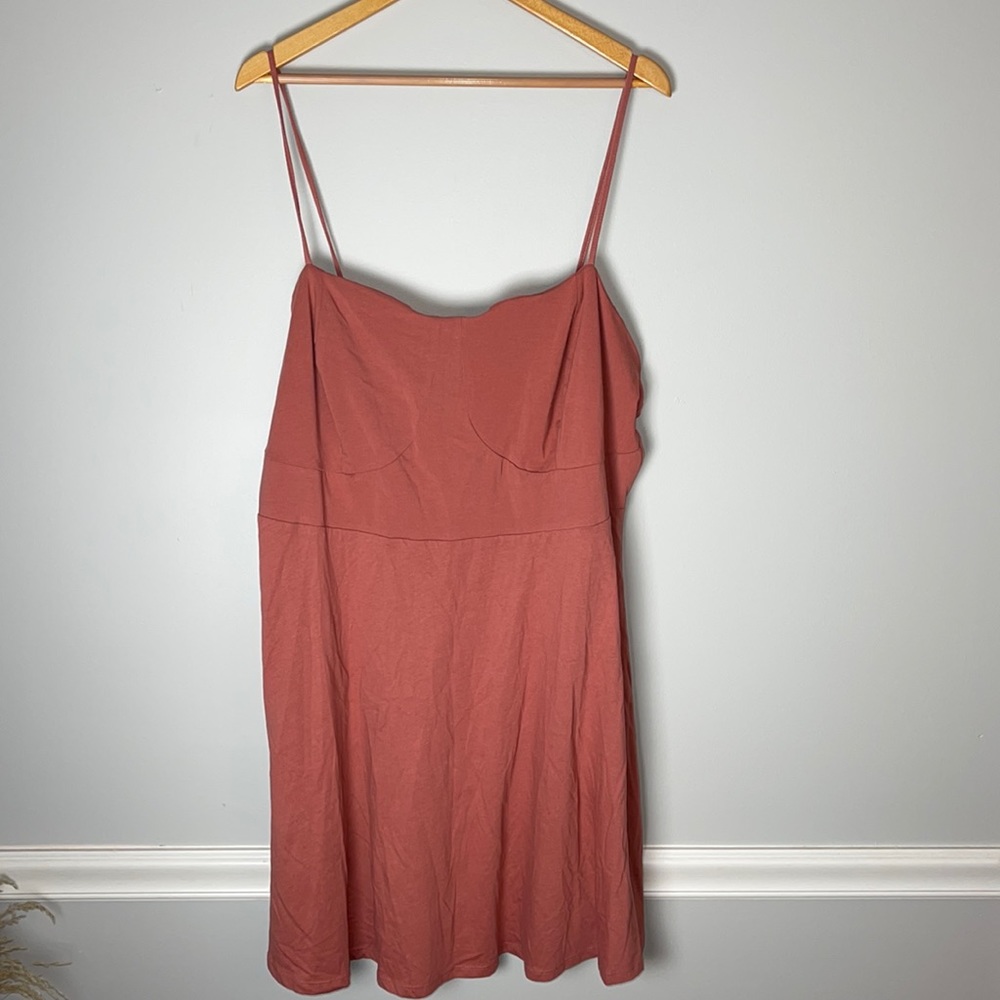 NEW Asos Curve Burnt Orange Skater Dress 18
